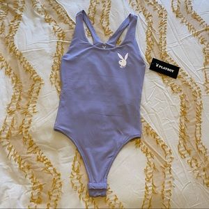 Lilac playboy bunny bodysuit